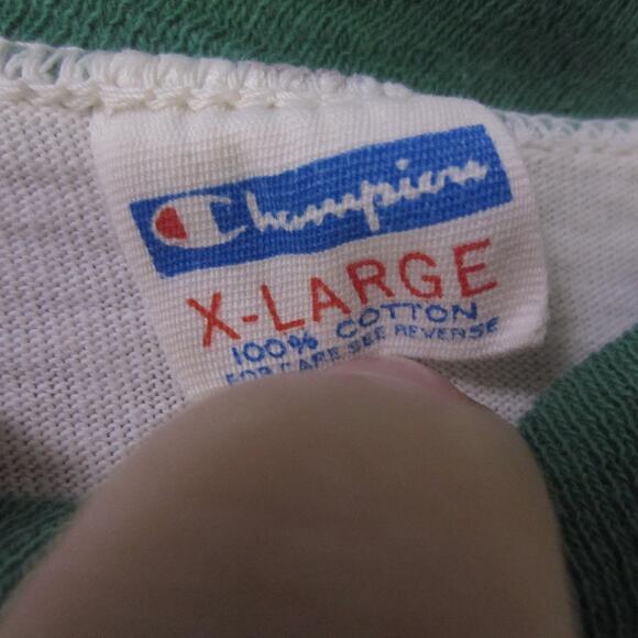 Vintage Tampa Bay Rowdies Shirt Mens X-Large White Green NASL Soccer Ringer - Picture 3 of 9